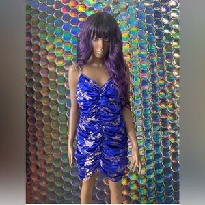PrettyLittleThing Blue and Purple Dress